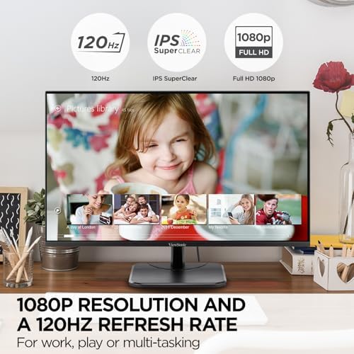 ViewSonic VA2756A-MHD 27 Inch Full HD Computer Monitor, IPS 120Hz Display - Image 2