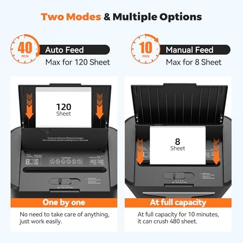 120 Sheet Auto Feed Paper Shredder (OL287 2.0) - Image 2