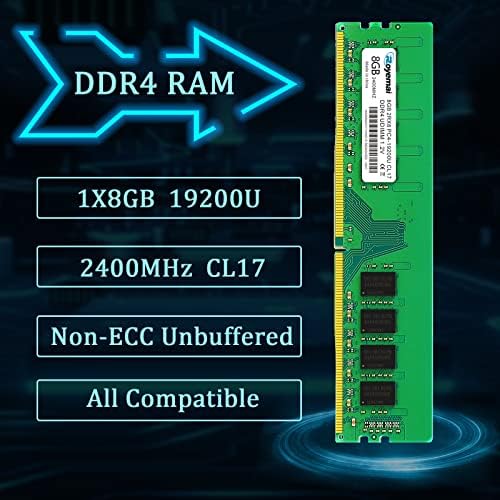 PC4-19200 DDR4 2400 8GB (1x8GB) RAM PC4 19200U 2400MHZ 2Rx8 288-pin 1.2v 8G Memory Upgrade for Desktop - Image 5