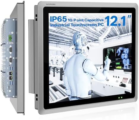 12.1" Fanless Industrial Panel PC, All-in-One Touchscreen Computer by NORQIN