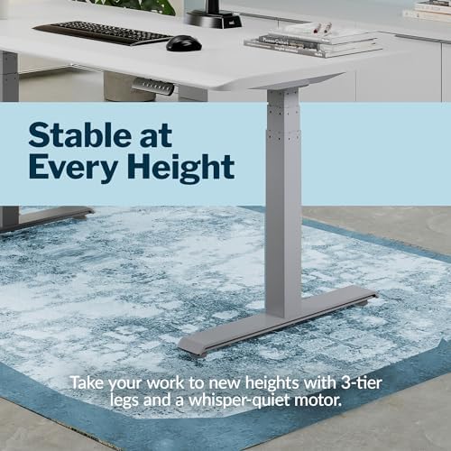 Vari ComfortEdge Electric Standing Desk – 72x30 – White/Silver - Image 4