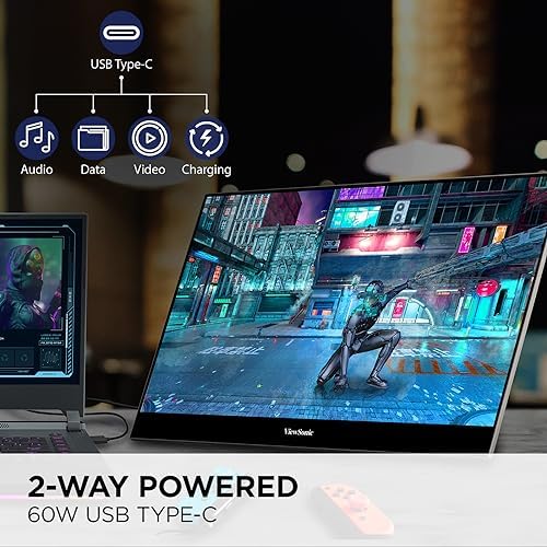 ViewSonic VX1655-4K-OLED 16 Inch 4K UHD OLED Portable Monitor for Laptop - Image 3