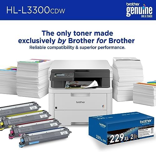 Brother HL-L3300CDW Wireless Digital Color Multi-Function Printer with Laser Quality Output, Copy & Scan, Duplex, Mobile | Includes 2 Month Refresh Subscription Trial ¹, Works with Alexa - Image 4