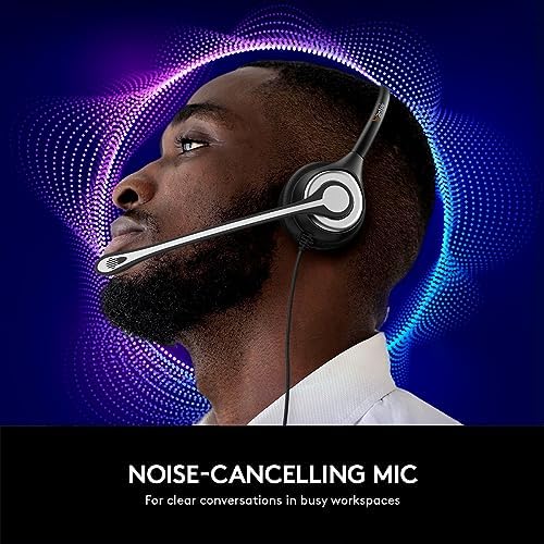 Wantek USB Computer Headset with Microphone for Laptop PC,3.5mm Wired Stereo Call Center Headset with Microphone Noise Cancelling, Corded Desktop Headphones with Mic & Mute - Image 2