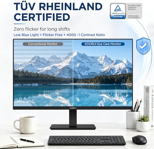 KOORUI 27-inch Computer Monitor, 144Hz FHD VA for Work, Stream & Play - Image 4
