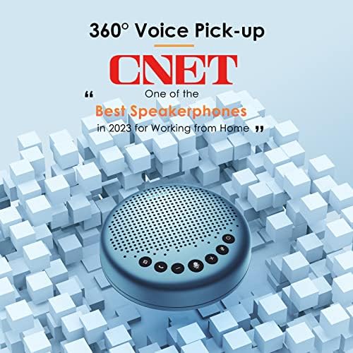 EMEET Bluetooth Speakerphone Luna Lite Conference Speaker, w/Enhanced Noise Reduction Algorithm, Daisy Chain, USB Speakerphone for Home Office, 360° Voice Pickup for 8 People - Image 5