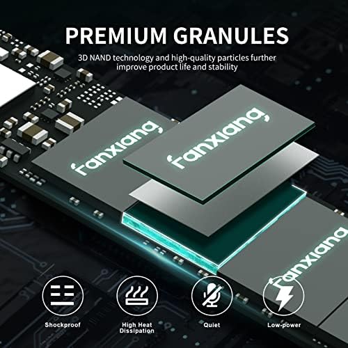 fanxiang S500 Pro 512GB NVMe SSD M.2 PCIe Gen3x4 2280 Internal Solid State Drive, SLC Cache 3D NAND TLC, Up to 3200MB/s, Compatible with Laptop and PC Desktops(Black) - Image 3