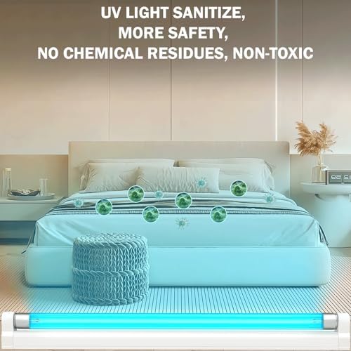COOSPIDER 6W 2 Pack UV Light Ozone Free,253.7nm Sanitizer Lamp with Cord and Plug, UVC Lamp for Shoes/Closet/Cabinet/Bathroom 110V CTUV-6 - Image 5