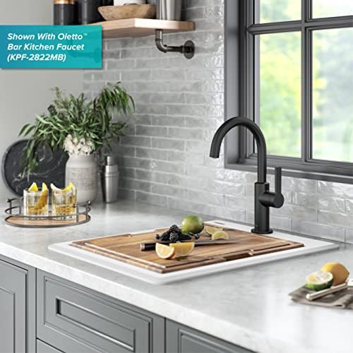 KRAUS Bellucci 18-inch Granite Workstation Drop In Top Mount Single Bowl Kitchen Sink in White with Accessories, KGTW12-18WH - Image 5