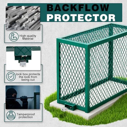 Steel Backflow Preventer Security Cage Cover, 34 3/8” L x 13 3/8” W x 24” H - Image 4