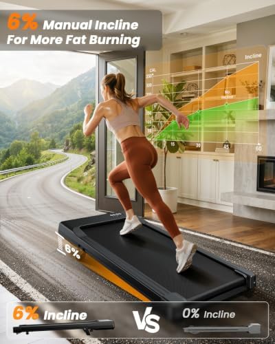 Superun Walking Pad with 6% Incline, 2.5HP Treadmill, 300 lbs - Image 6