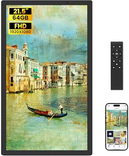 Uhale 21.5 Large Digital Picture Frame 64GB Photo Frame WiFi Remote Control by WONNIE