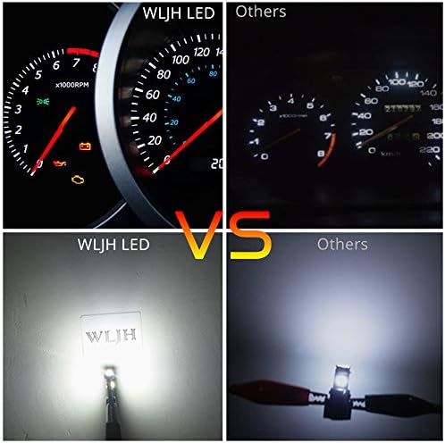 WLJH White LED Dash Climate Control Bulb Kit for Honda Civic EG 1992-1995 - Image 6