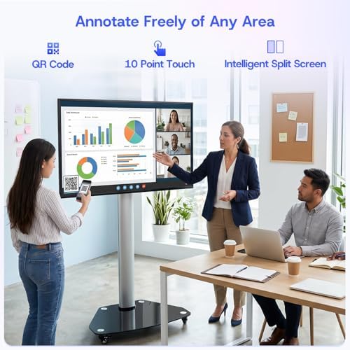 JAV 55" Smart Board, EDLA Certified, 2K QLED Display, AI Voice Remote - Image 6