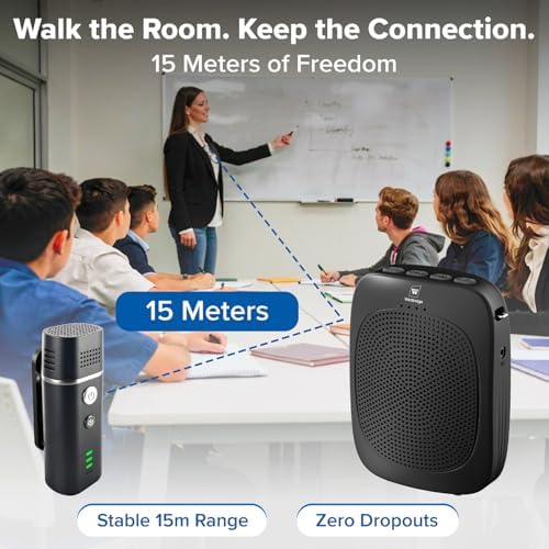 15W Voice Amplifier with Wireless Lapel Microphone - Image 3
