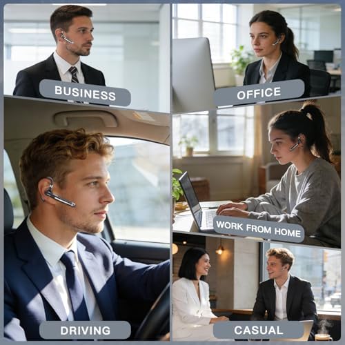 Wireless Handsfree Headse,100Hrs Bluetooth - Image 5