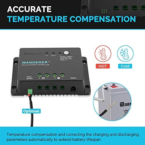 Renogy Wanderer Li 30A PWM Solar Charge Controller 12V for Solar Panels - Image 5