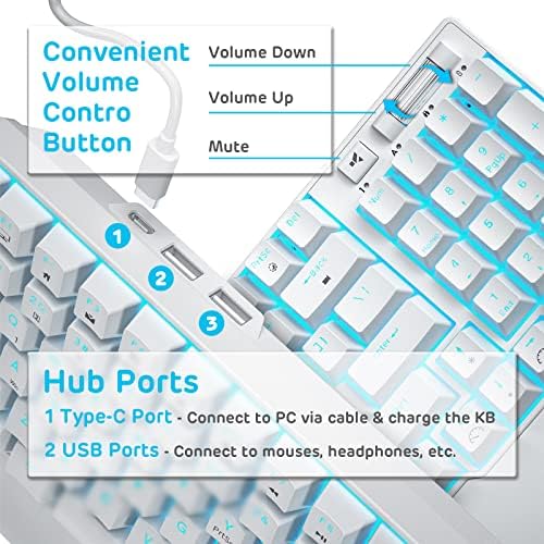 RK ROYAL KLUDGE RK96 Wireless Mechanical Keyboard with Magnetic Wrist Rest - Image 5