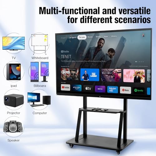 75" 4K Interactive Smart Whiteboard, Touchscreen TV, Digital Whiteboard for Office & Classroom - Android & Windows Dual System, Wireless Screen Sharing for Meetings & Teaching - Wall Bracket Included - Image 3