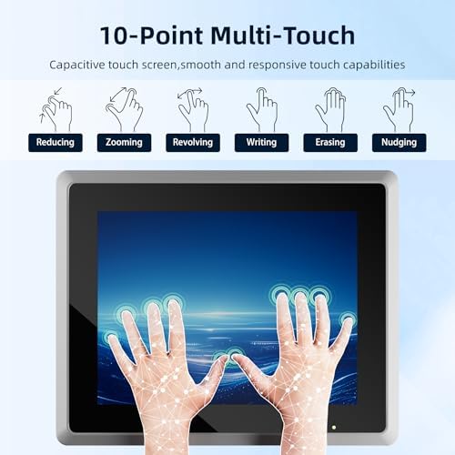 12.1" Fanless Industrial Panel PC, All-in-One Touchscreen Computer - Image 4