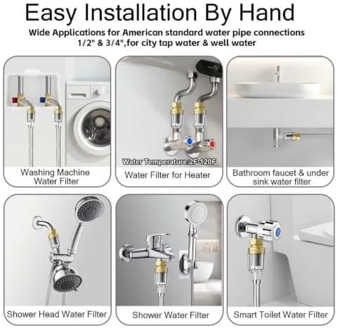 FA22 Brass Sediment Filter, Washing Machine Filter, Inline Shower Filter - Image 6