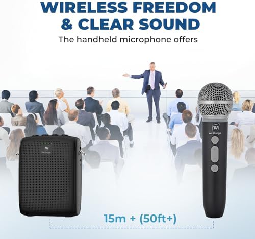 WinBridge Wireless Voice Amplifier with Microphone for Teachers,Tour Guides - Image 2