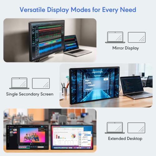 43 Inch Capacitive Multi Touch Industrial Touch Screen Monitor, 1920x1080 FHD 16:9 Digital Signage Display with Built-in Speakers, HDMI VGA DVI USB Ports, Commercial Advertising Kiosk Media Player - Image 4
