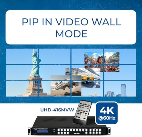 OREI 4x16 HDMI Matrix Video Wall 4K60hz Seamless Audio Extract RS-232 EDID - Image 6