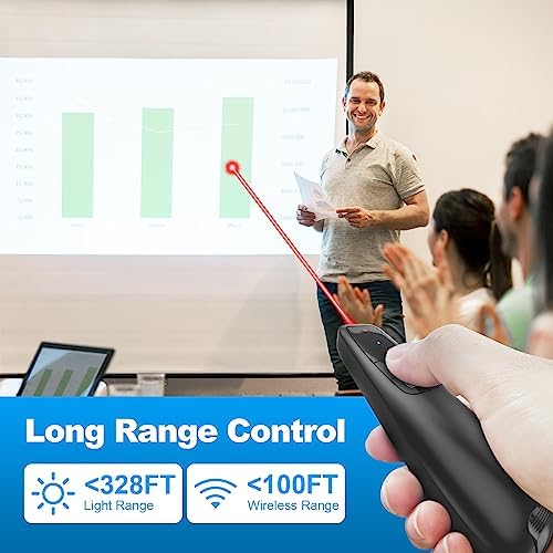 Wireless Presentation Clicker Remote for PowerPoint, Presenter - Image 2