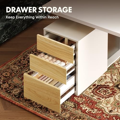 FLEXISPOT EN2 55"x28" Standing Desk Bundle with Storage Cabinet, White - Image 4