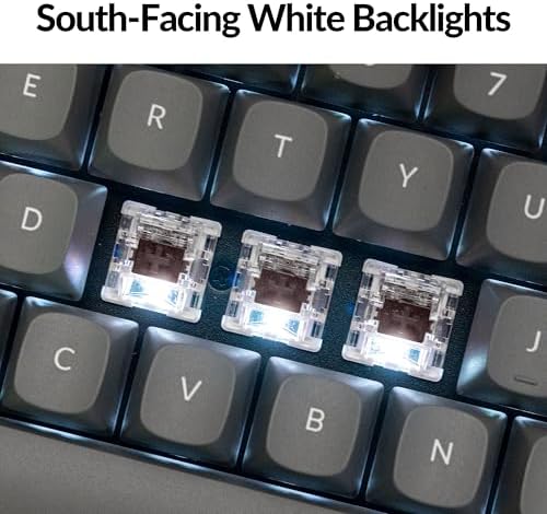 Keychron K8 Max TKL Mechanical Keyboard Wireless, 87 Keys QMK 2.4 GHz/Bluetooth 5.1/Wired Connection, White Backlit with Programmable Keychron Super Brown Switch for macOS Windows Linux - Image 6