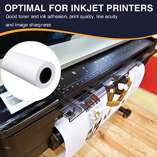 VOISEN Wide Format Paper, 4 Rolls Plotter Paper 36 In x 150 Ft - Image 5