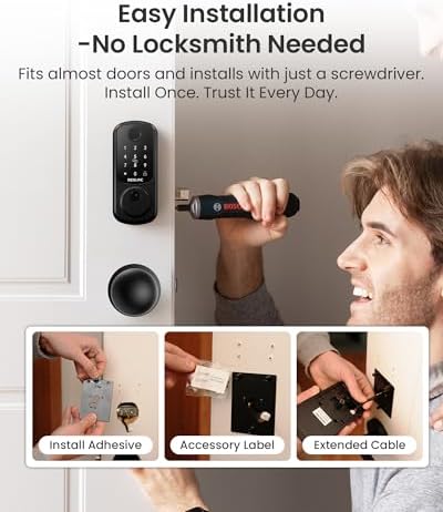 DESLOC B200 Fingerprint Smart Lock with 2 Knobs, Child Safe Design - Image 5