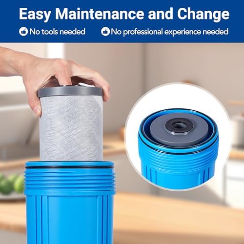 Replacement Filter Cartridges Set, PP, ACF（Activated Carbon Fiber）, Fit for WF3-03 Whole House Water Filter (PP, ACF) - Image 6