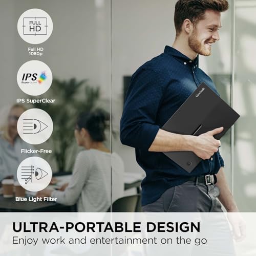 ViewSonic VA1653 16 Inch 1080p Portable Monitor, FHD IPS External Screen - Image 2