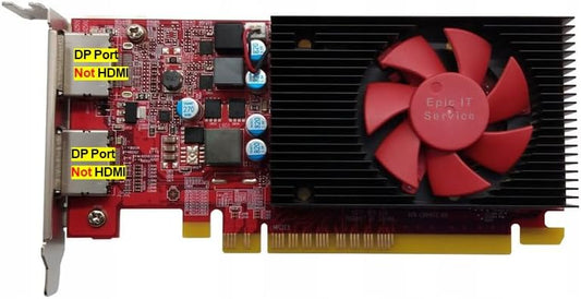 AMD Radeon R7 430 2GB GDDR5, PCI-E 3.0 x 8, Dual DP (Supports 4K), fits SFF Size Computer, Light Performance Card, Compatible with HP 5JW82AA, L39871-001 by Epic+IT+Service