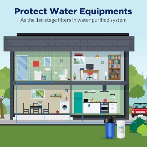 Membrane Solutions String Wound Whole House Water Filter Replacement - Image 6