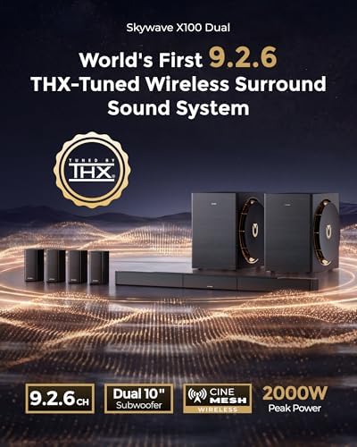 ULTIMEA Skywave X100 Dual 9.2.6 THX-Tuned Wireless Surround Sound System - Image 2
