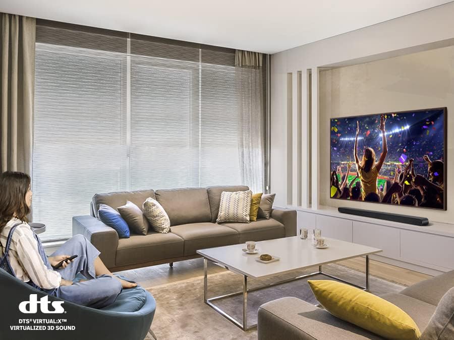 SAMSUNG HW-S800B/ZA 3.2.1ch Soundbar w/ Wireless Dolby Atmos DTS Virtual:X, Ultra Slim Design, Q Symphony, SpaceFit Sound, Airplay 2, Game Pro Mode, Alexa Built-In, 2022, Black - Image 6