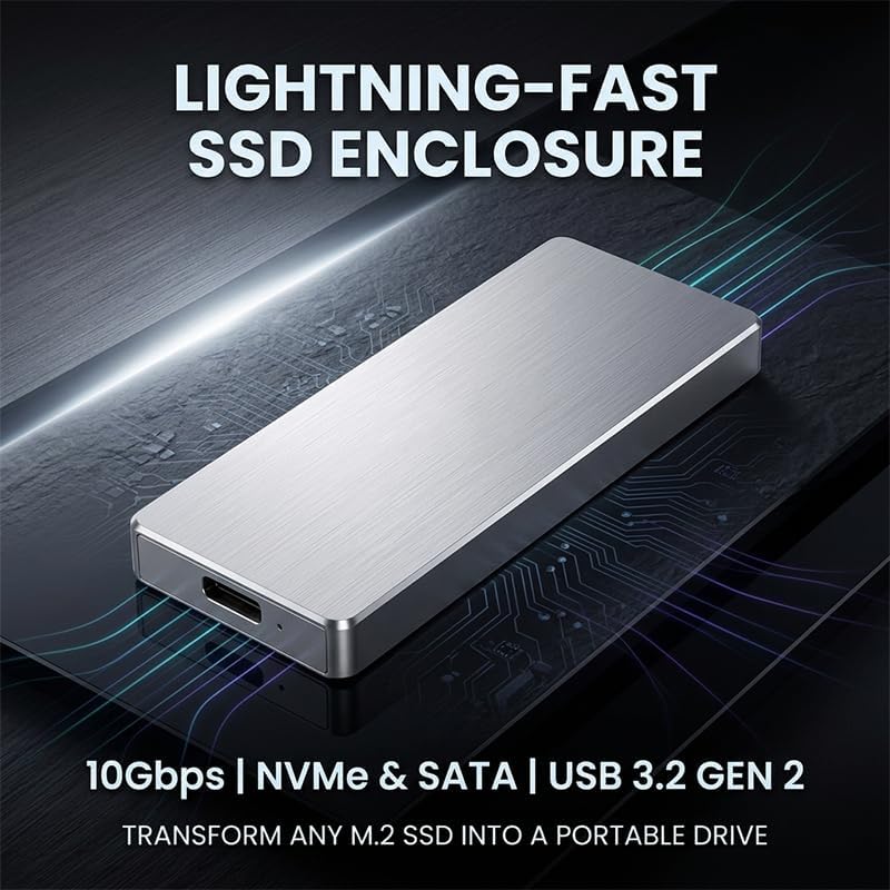 External Solid State Drives, 1TB Portable USB 3.0 (1, Silver) - Image 6