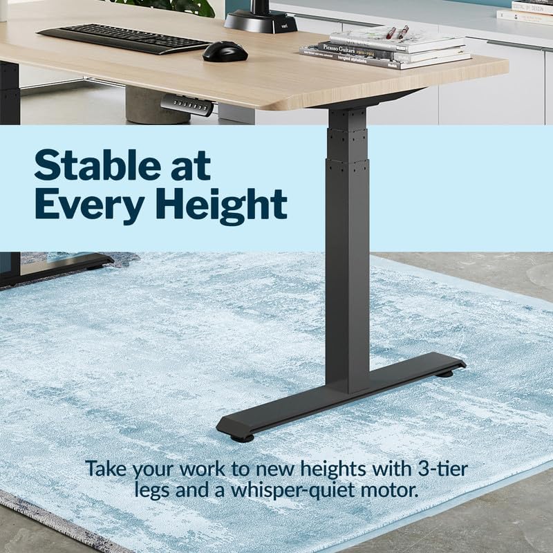 Vari ComfortEdge Electric Standing Desk – 72x30 – Light Wood/Slate - Image 4