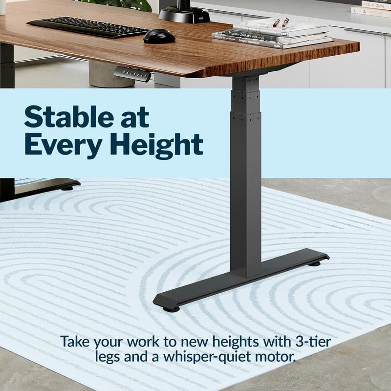 Vari ComfortEdge Electric Standing Desk – 48x30 – Walnut/Slate - Image 4