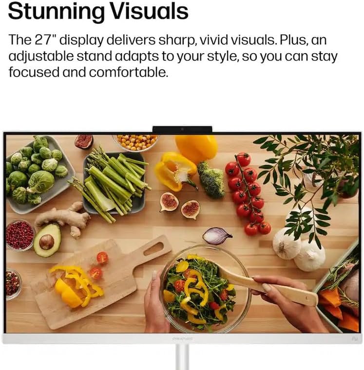 HP OmniStudio 27'' FHD All-in-One Desktop Computer, 32 GB DDR5, 1 TB SSD, Intel Core Ultra 7 355, 49 NPU Tops, 27" FHD IPS Touchscreen, Copilot AI PC, Wi-Fi 7, Wireless KB & Mouse, Windows 11 Pro - Image 4
