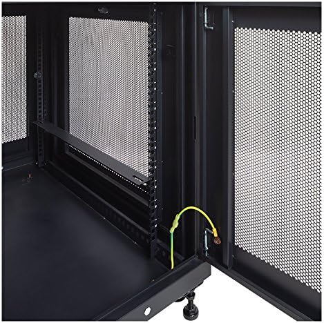NavePoint 12U Network Cabinet with Wheels 33” Deep, 18U Wall Mount Server Rack with Locking Perforated Door, 19 Inch Rack for IT Equipment, 12U Network Rack Enclosure, 1000lbs Capacity, Black - Image 5