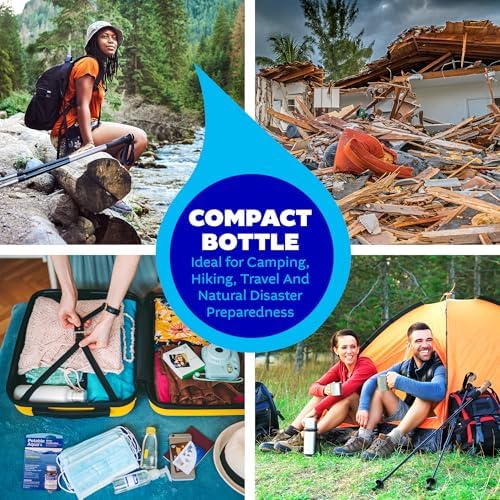 Potable Aqua Water Purification Treatment - Portable Drinking Water Treatment for Camping, Emergency Preparedness, Hurricanes, Storms, Survival, and Travel (50 Tablets), Black, single pack - Image 5