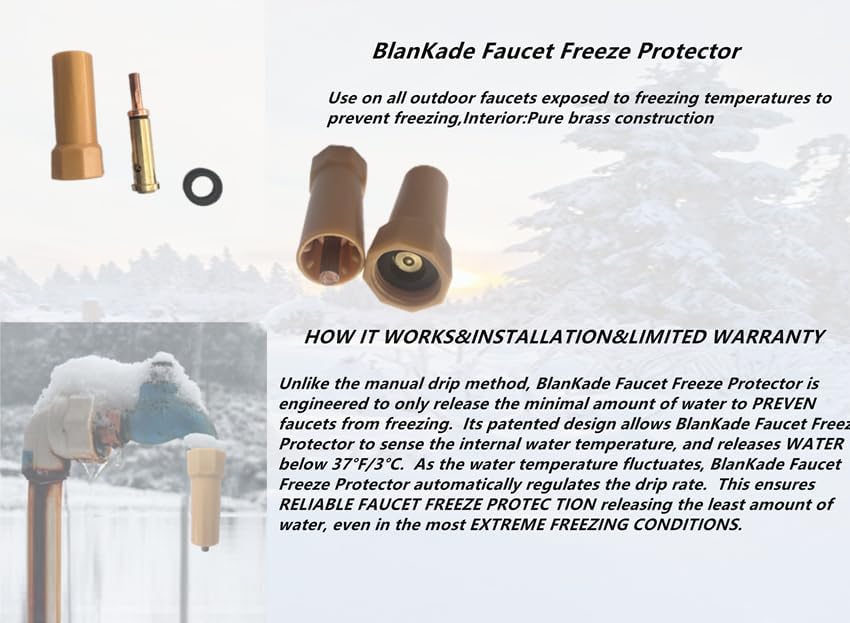 Outdoor Faucet Freeze Protector for Outdoor Faucets That are Exposed to Freezing Temperatures,Outdoor Faucet Freeze Protector| Durable Replacement for Faucet Covers for Winter ((2 Pack)) - Image 5