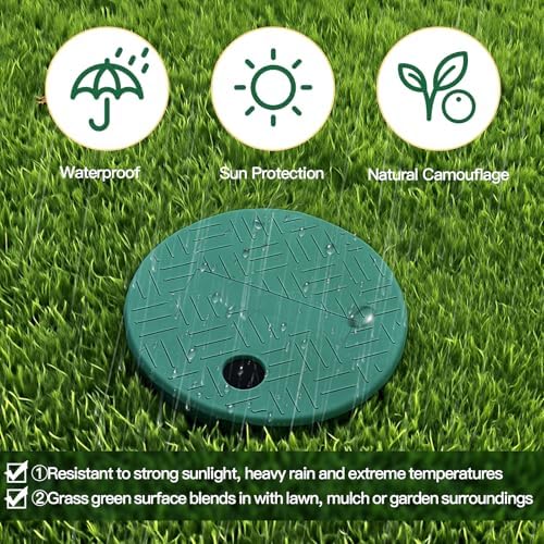 Sprinkler Valve Cover，ID 5.5" OD 6" Sprinkler Irrigation Valve Box,Valve Box Cover Lid for Outdoor Sprinkler Irrigation Control Water System Lawn,Ideal for Irrigation Systems & Landscaping - Image 4