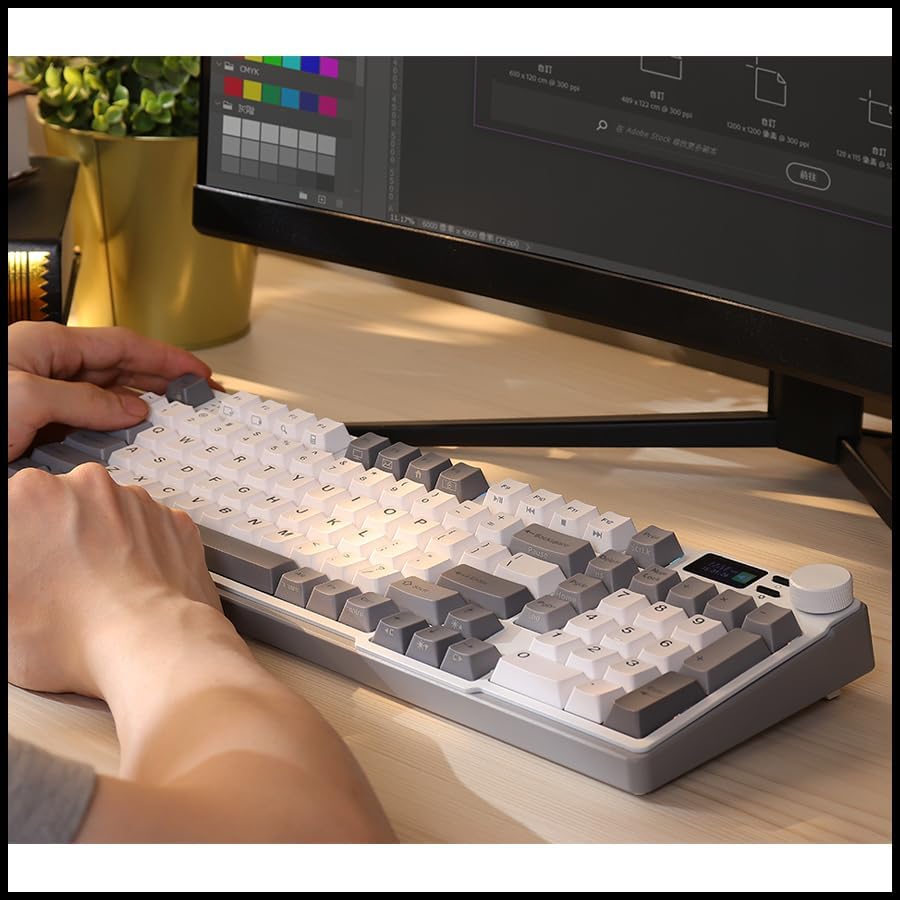 iRocks K85R RGB Mechanical Keyboard (ICY White, Bubble Switch) - Image 6