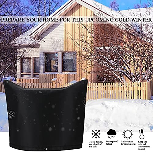 IUIBMI Backflow Winter Cover Insulated Pouch, 40x24 Inch Outdoor Pipe Insulation Cover, Backflow Preventers Protection for Winter Freeze (40x24 Inch) - Image 2