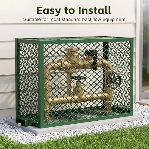 Backflow Preventer Cage, Lockable Steel Backflow Cover Irrigation Systems - Image 7